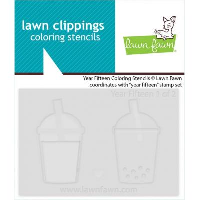 Lawn Fawn Coloring Stencils - Year Fifteen